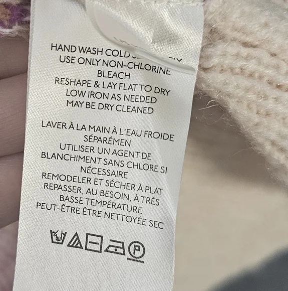 NWT Free People Argyle Avenue Cardigan, Alpaca Wool. New. XS. oversized. - Picture 10 of 11